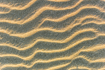 White and yellow sand in the desert beach