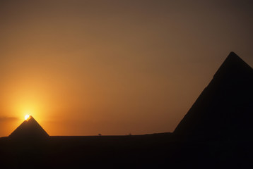 Sunset on the great Pyramid