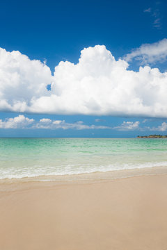 Long sand beach at tip of boreno