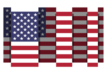 Fototapeta premium American flag 
