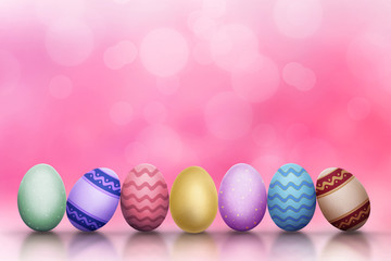 Colorful Easter eggs