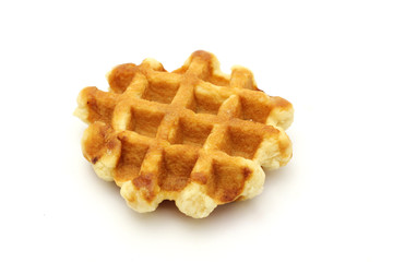 waffle isolated on white background
