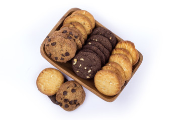 handmade assorted cookies , assorted cookies in white, assorted cookies in bowl