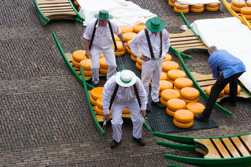 Mercato del formaggio, Alkmaar, Olanda - obrazy, fototapety, plakaty