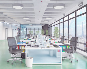 Großraumbüro - Bürogebäude - Bürofläche - Gewerbefläche - Immobilie