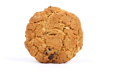 Cranberry cookie on white background
