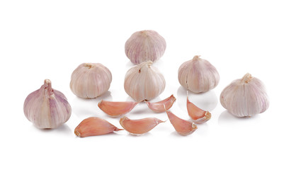 Garlic isolated on white background
