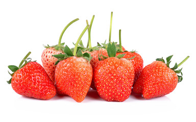 Strawberry on white background
