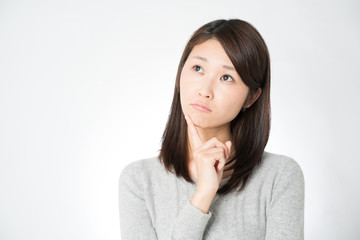 Fototapeta premium 考える女性