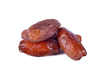 Dry date Palm on white background