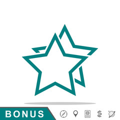 Obraz premium 2 star outline