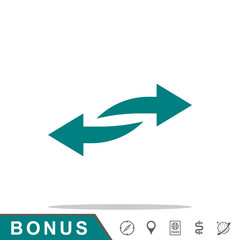 arrow transfer icon