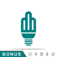 energy-saving light bulb icon