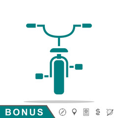 icon bicycle front