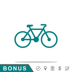 icon bicycle profile