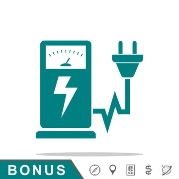 icon electrogas station