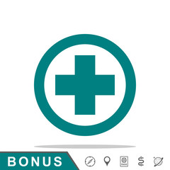 Obraz premium icon medical in round