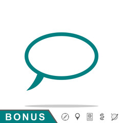 message icon 2 outline
