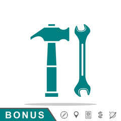 wrench and hammer