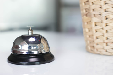 Bell for call in restaurant.