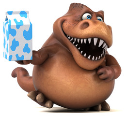 Fun Trex - 3D Illustration © Julien Tromeur