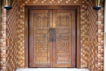 Indian wooden door