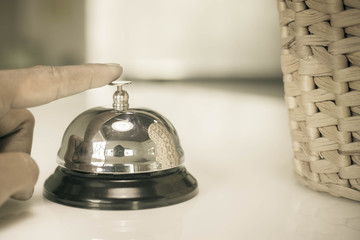 Bell for call in restaurant.