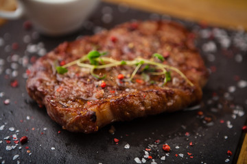 Prime Black Angus New York strip steak