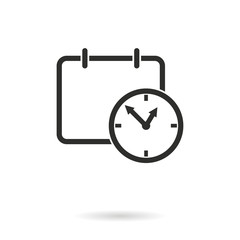 Planning calendar - vector icon.