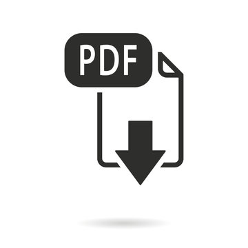 PDF - vector icon.