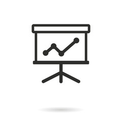 Diagram board - vector icon.