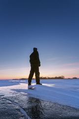 Bright winter landscape / bright winter photo beautiful warm day Ukraine