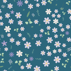 Vintage romantic vector trendy seamless pattern