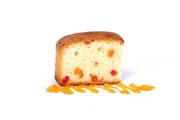 dried fruit cake, fruit sliced cake, sliced cake, bar cake