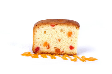 dried fruit cake, fruit sliced cake, sliced cake, bar cake