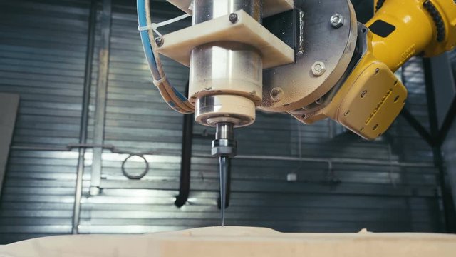 3D CNC Carver. Metal-working machine. Wood carving, CNC milling machine. 3D CNC carving machine. Automated woodcarver. Carver with computer numerical control. Production of unmanned drones