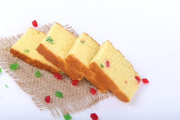 dried fruit cake, fruit sliced cake, sliced cake, bar cake