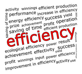 Efficiency wordcloud