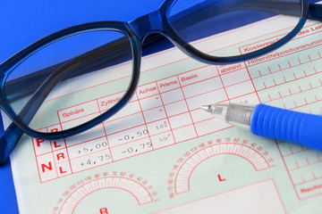 Rezept und Brille