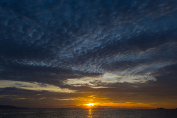 epic sky and sunset above the sea
