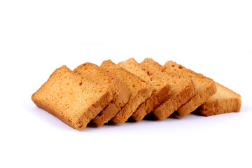 rusk with cardamom flavor, rusk on jute, rusk on cloth, rusk