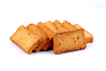 rusk with cardamom flavor, rusk on jute, rusk on cloth, rusk