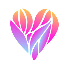 Obraz premium Heart composition on white background