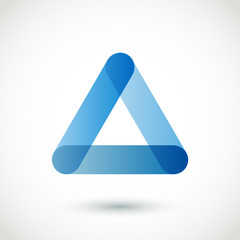 Abstract logo triangle. Vector