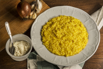delicius Italian risotto rice with saffron
