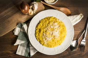 delicius Italian risotto rice with saffron