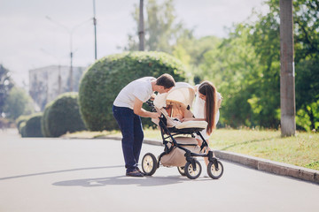 family in park