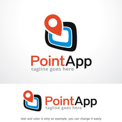 Point App Logo Template Design Vector