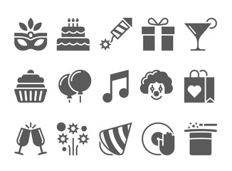 Celebration Icons and Party Icons