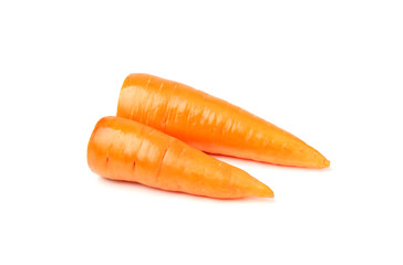 Two clean the carrots.
